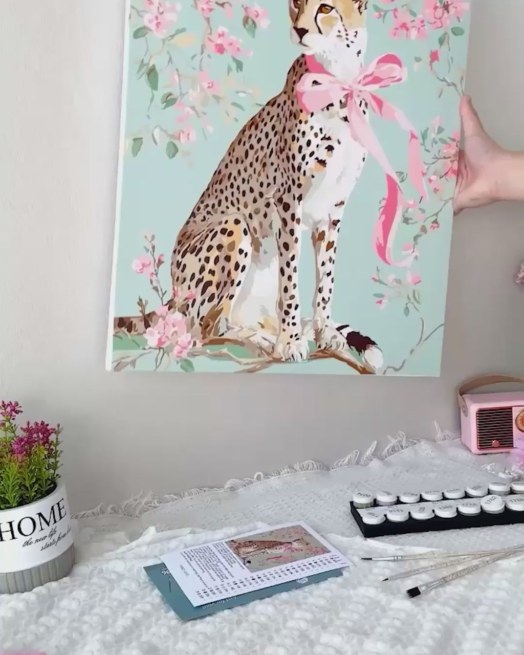 The pink ribbon | Paint by Number