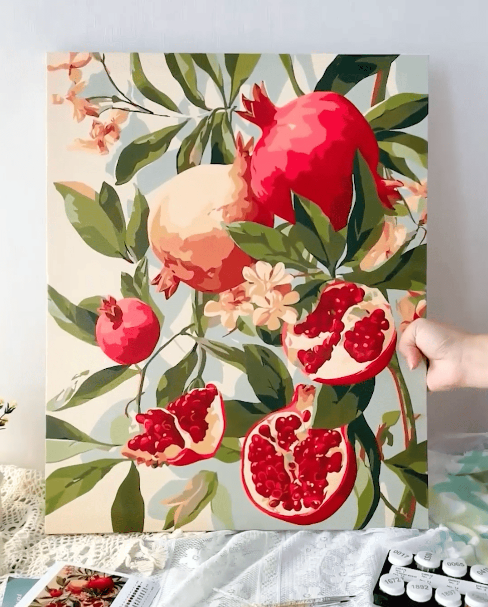 Blooming pomegranates | Paint by Number