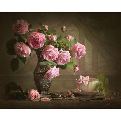 Paint by numbers - Falling Flowers| Paint by Numbers