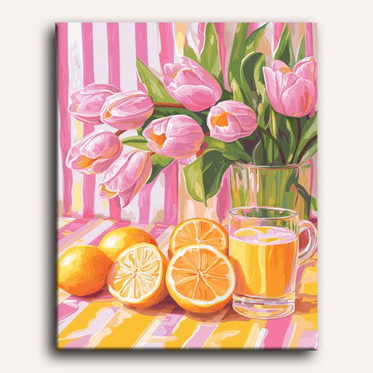 Juicy tulips | Paint by Number