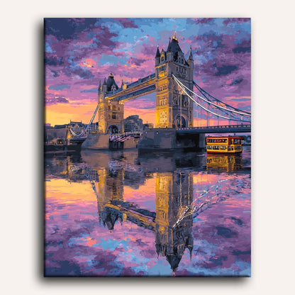 Tower Bridge reflection | Paint by Number