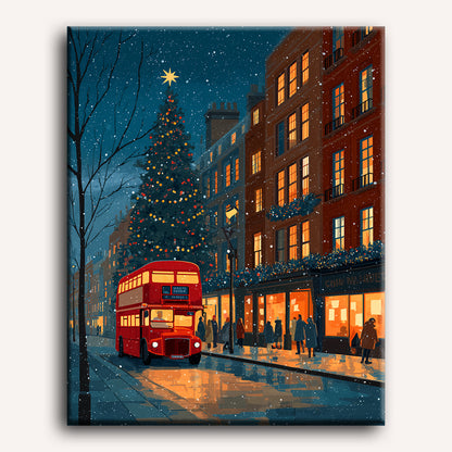 Christmas Eve in London | Paint by Number