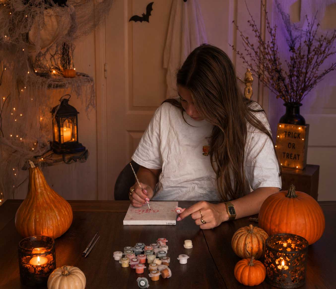 Halloween paint by numbers