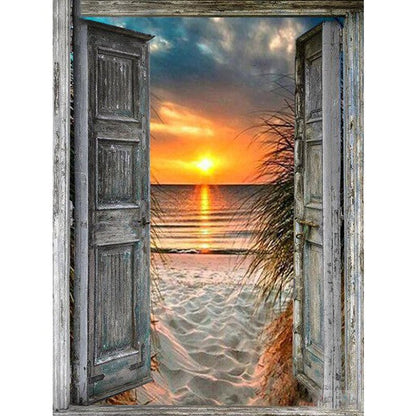 Sunset Over the Sand - Diamond Painting